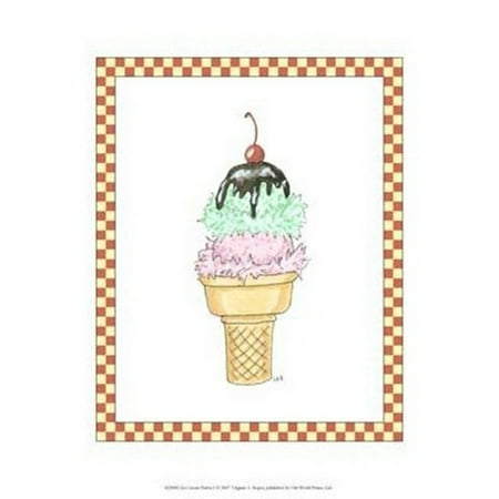 Ice Cream Parlor I Poster Print by Virginia a Roper (10 x (Best Ice Cream Parlors In The World)