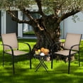 thumbnail image 4 of Gymax 4PCS Stackable Patio Dining Chair w/ Steel Frame & Quick-drying Fabric, 4 of 9