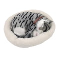 thumbnail image 3 of Realistic Breathing Cat Plush Toy Soft Stuffed Electronic Pet Home Decor Gift, 3 of 8