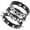 Black, variant on Punk Rock Studded Faux Leather Bracelet Set, Goth Spiked Cuff Wristband Adjustable Fashion Bracelets for Halloween Party Favors Emo Grunge Accessories Pink -