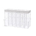 thumbnail image 1 of Creative Double-outlet Lid 6-case Seasoning Boxes Set with Tray Transparent Condiment Containers Spice Shakers (Ivory), 1 of 8