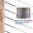 thumbnail image 2 of Deck Man T316-Stainless Steel Adjustable Angle 18 Cable Railing KitHardware for Wood PostxFF0CMarine Grade 30 Pairs, 2 of 7
