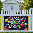 thumbnail image 4 of Decorative Design Welcome Banner Colorful Letters Globe Decoration for School Party Classroom Event Student Celebration, 4 of 9