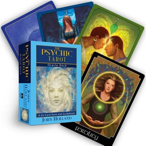 Pre-Owned The Psychic Tarot Oracle Deck: A 65-Card Deck and Guidebook by John Holland (Paperback), English