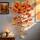 thumbnail image 1 of Uuiauoio Artificial Leaf Rattan Garland for Thanksgiving Halloween Christmas Decor, Plastic Hanging Vine for Indoor Home Party Fireplace Decoration, Multipurpose Seasonal Arrangement in, 1 of 7