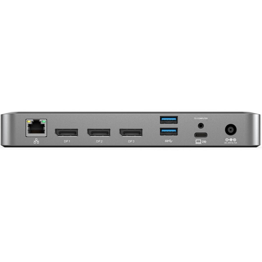 Alogic Universal Dock Triple Display Screen 4K docking station with 100W power delivery PD DP Alt Mode USB-C and USB-A devices