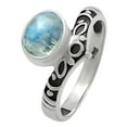 thumbnail image 6 of Natural Rainbow Moonstone - India 925 Sterling Silver Ring s.7.5 Jewelry DGR1121_I_7.5 R-1046, 6 of 7