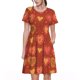 thumbnail image 1 of Easygdp Flower Hearts para Vestido Transpirable de Mujer, Vestido Suelto de Manga Corta con Pliegues y Bolsillos para el Verano, 1 of 6