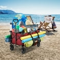 thumbnail image 4 of Gorilla Carts Collapsible Folding Wagon Cart, 7 Cu Ft Bed, 150 lb Load Rating, Red, 4 of 12