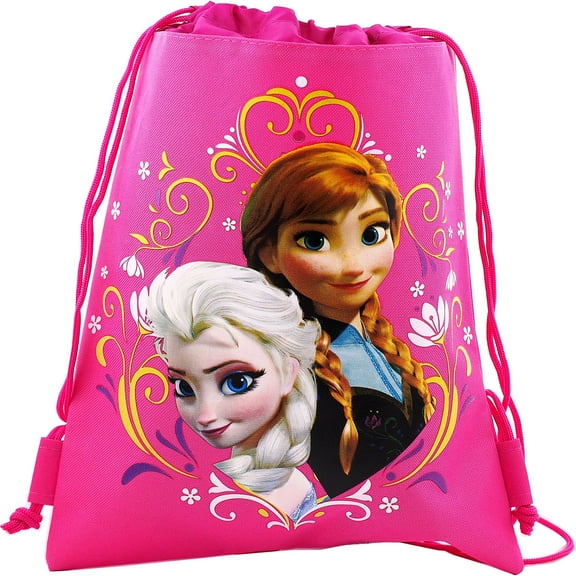 Disney Frozen Pink Drawstring Bag For Muti Purpose Use