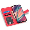thumbnail image 6 of Asuwish Compatible with Wiko View 5 Wallet Phone Case and Tempered Glass Screen Protector Flip Credit Card Holder Stand Bling Glitter Cell Cover for WikoE View5 Women Men Red, 6 of 8