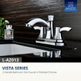 thumbnail image 2 of ANZZI Vista 4-inch Centerset 2-handle Mid-arc Bathroom Faucet in Brushed Nickel Grey Nickel Finish, 2 of 5