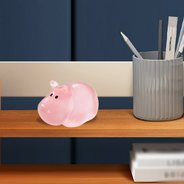 Adorable Luminous Hippo Desktop Ornament Night Light For Home And