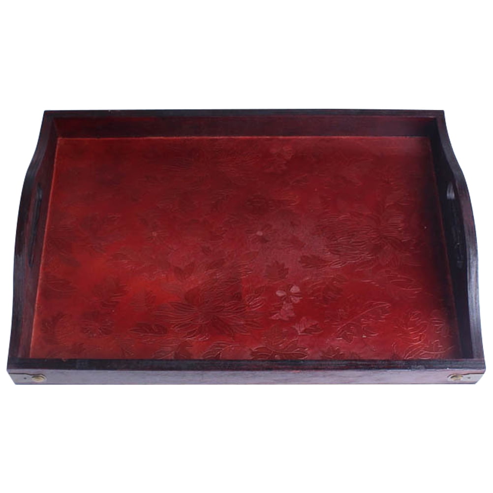 HOMEMAXS Home Practical Beauty Salon Wooden Serving Tray Oil Plate Tray