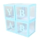 thumbnail image 1 of Cajas De Globo, 4pcs Cajas De Globo Transparentes Con Letras Instalación Fácil Para La Propuesta Confesion Baby Shower, 1 of 7