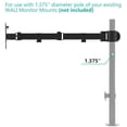 thumbnail image 4 of Brazo de Monitor Ajustable WALI Negro con Soporte VESA, 4 of 6