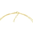 thumbnail image 3 of 14K Yellow Gold 7.50" Adj. Valentino & Hammered Forzentina Bracelet - Women, 3 of 4