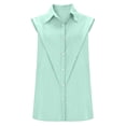 thumbnail image 5 of QASIEATN Womens Daily Casual Linen Shirts Sleeveless Shirts Tops Casual Blouses Loose Fit Shirt Tank Fall Fashion Outfits, 5 of 8