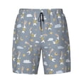 thumbnail image 4 of Lsque Mens Swim Trunks Sleep Rabbit Pattern - Bathing Suit Compression Liner - Beach Swim Shorts Swimwear - (S-3XL) - Stretch Quick Dry -XX-Large, 4 of 9