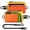 Orange, variant on RFID Blocking Keychain Wallet with Detachable Lanyard, Water-Resistant Nylon Outdoor Pouch-VW137