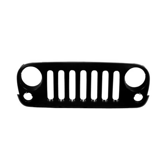 KAI New CAPA Certified Standard Replacement Front Grille, Fits 2007-2017 Jeep Wrangler