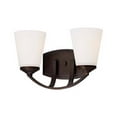 thumbnail image 2 of Overland Park 2-Light Bathroom Vanity Light in Vintage Bronze, 2 of 2