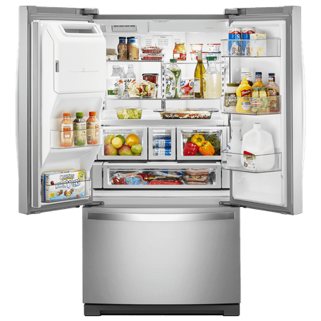 Whirlpool - 26.8 Cu. Ft. French Door Refrigerator - Stainless Steel