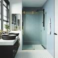 thumbnail image 6 of Vigo Vg6044cl5676 Elan Cass 76" High X 56" Wide Sliding Frameless Shower Door - Chrome, 6 of 7