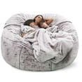 thumbnail image 1 of Lazy Sofa Bean Bag Artificial Fur Bean Bag Bean Sofa, 1 of 2