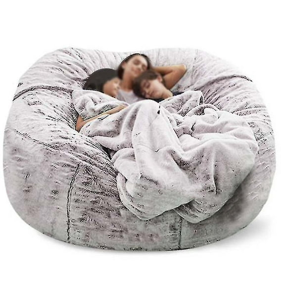 Lazy Sofa Bean Bag Artificial Fur Bean Bag Bean Sofa (without Filler)