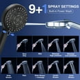 thumbnail image 4 of PALAS Filtered Shower Head with Handheld, High Pressure 10-Mode, Power Wash, Replaceable Filter Soften Hard Water Remove Chlorine, 60" Hose (Matte Black), 4 of 8