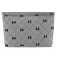 thumbnail image 1 of Neceser de maquillaje para mujer, bolsa de maquillaje con lazo bonito de pana de gran capacidad, bolsa organizadora de cosméticos con cierre de cremallera, bolsa para exteriores para mujer, 1 of 7