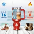 thumbnail image 4 of Christmas 40 Oz Tumbler with Handle Insulated Leakproof Winter Snowflake Travel Mug Modern Tumbler for Home Office Supplies Birthday Christmas for Mom Wife Teacher Neighbor, 4 of 7