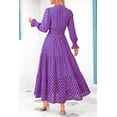 thumbnail image 3 of PRETTYGARDEN Women's Floral Maxi Dress Spring Long Sleeve V Neck Casual A Line Long Flowy Boho Party Dresses, 3 of 7