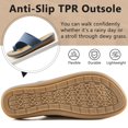thumbnail image 5 of Ablanczoom Flat Sandals for Women Dressy Summer Flower Flats Shoes Comfortable Ankle Strap Walking Women Sandal, 5 of 6