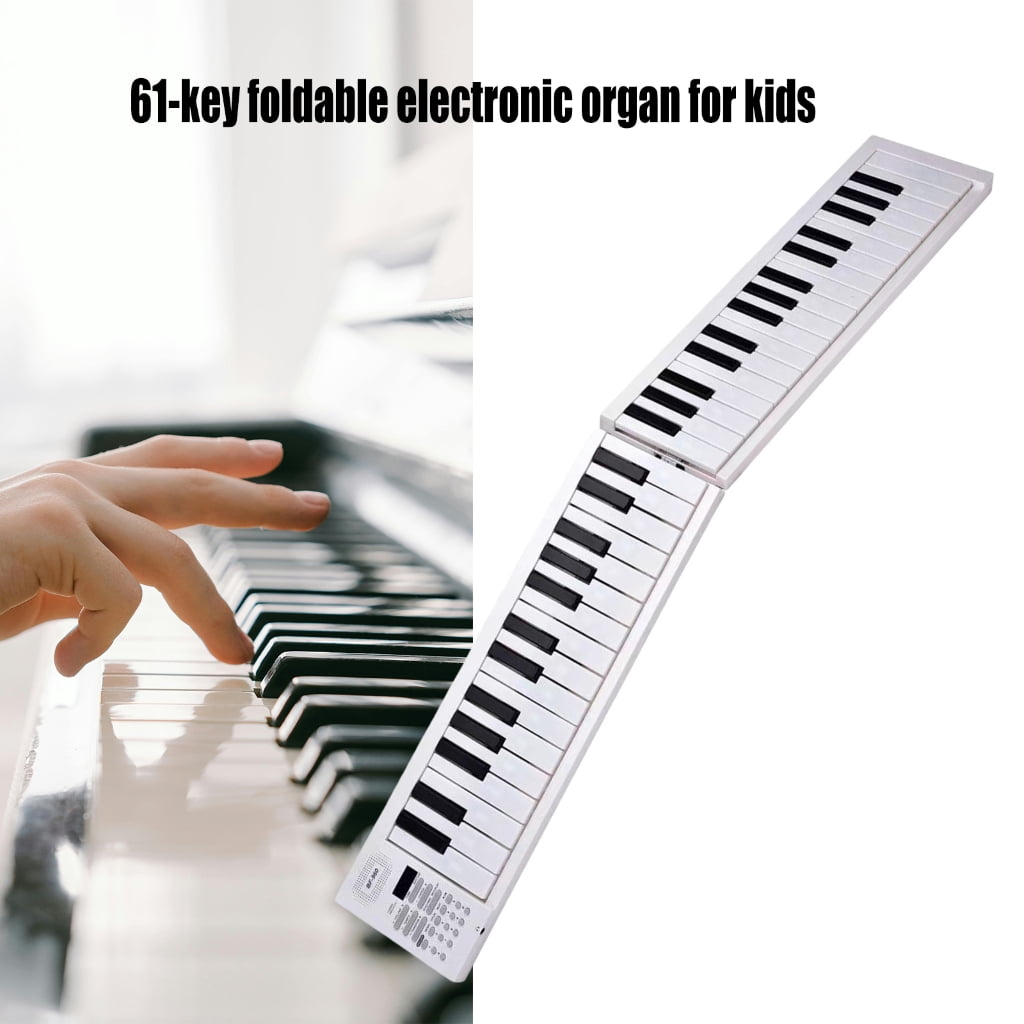 Aellinatey 61 Key Foldable Electronic Piano Kids Digital Music Electronic Keyboard