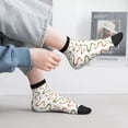 thumbnail image 2 of Pofeuu Hand Drawn Snake Print 30cm Socks, Adult Running Hiking Socks for Youth and Adult, 2 of 7