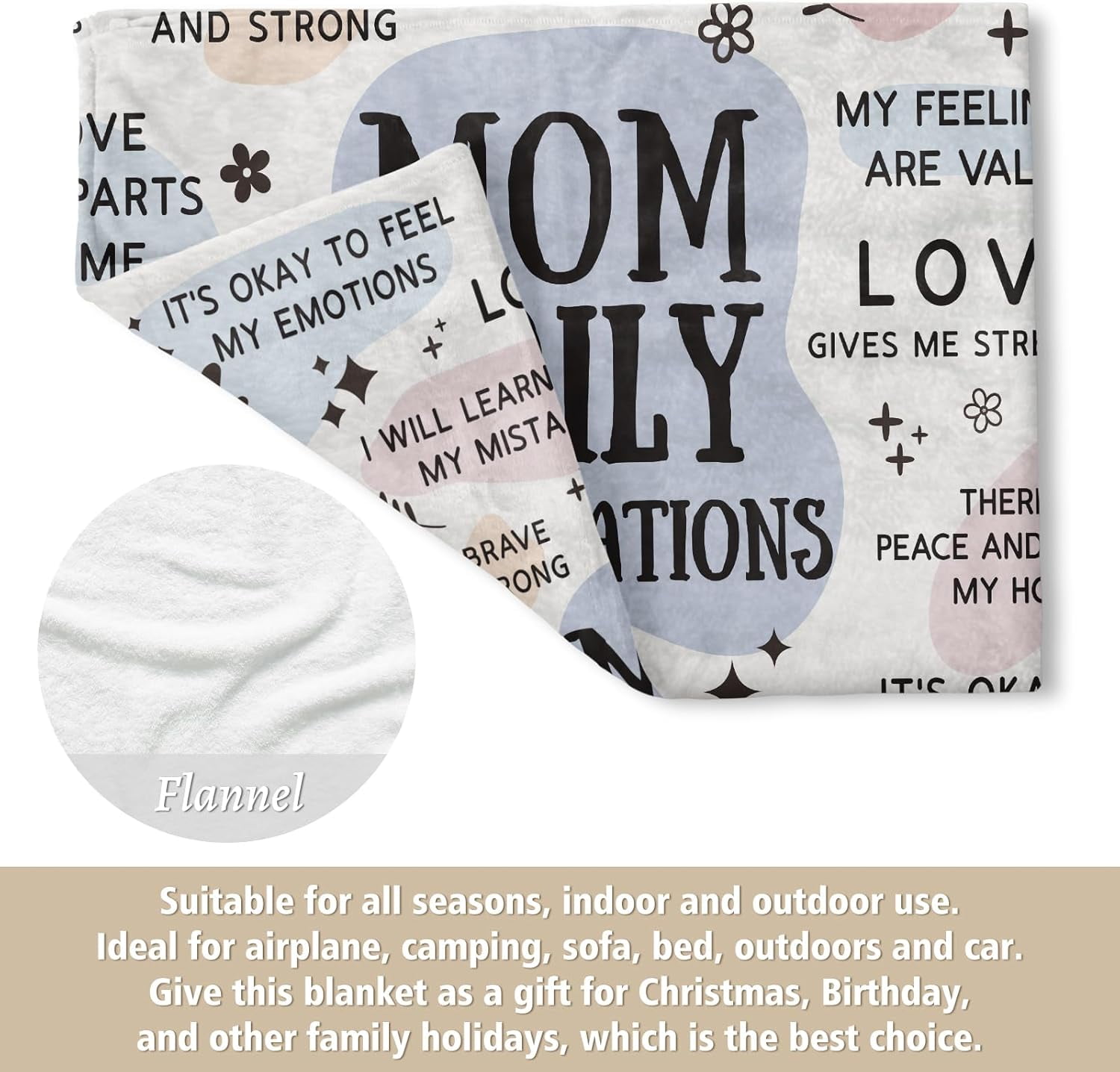 New Mom Gifts for Women Blanket, Postpartum Gender Reveal Mothers Day Birthday Gifts for Girl, Boy Mom