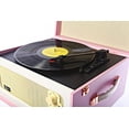 thumbnail image 3 of Arkrocket Discovery Bluetooth Record Player with Speakers & Removable Legs (Pink White), 3 of 7
