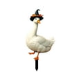 thumbnail image 2 of Wzzjkit Halloween Thanksgiving Holiday Gooses Decor with Pumpkin Yard Stake for Garden Party Christmas Tree Topper Outdoor Decorations Plug-in Display, 2 of 7