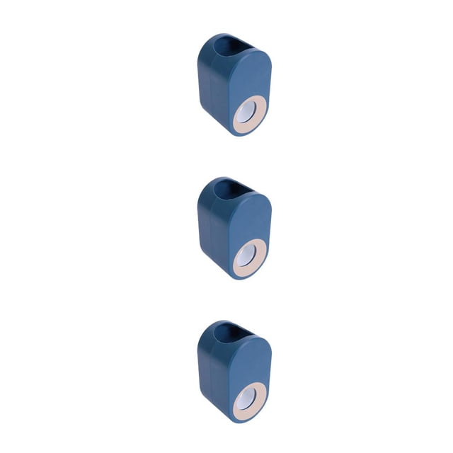 maskred Automatic Toothpaste Squeezer Fashion Wall-mounted Adhesive Rack Washable Toothpastes Dispenser Dust-proof Accessories dark blue 3PCS
