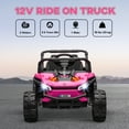 thumbnail image 4 of Qaba Voiture Électrique 12 V pour Enfants avec Télécommande, Suspension à Ressorts Rose, 4 of 10