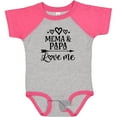 thumbnail image 3 of Inktastic Mema and Papa Love Me Girls Baby Bodysuit, 3 of 5