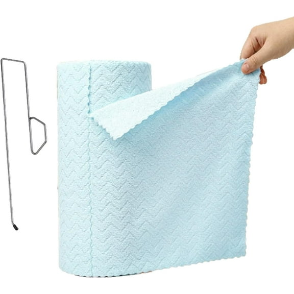 Starfreshi Microfiber Cleaning Cloths Roll, 30-Pack Dry/Wet Use Cartoon Dish Towels, Reusable Paper Towels Tear Away Cloth, Ultra-Absorbent & Fast-Drying for Cars, Wash Cloths, Kitchen Cleaning