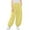 Yellow, variant on SonxaHe Girl's Pants Elastic Waist Wide Leg Jogger Sweatpants Child Soft Cozy Sports Breathable Trousers Black,Sized 1-2