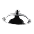 thumbnail image 1 of Tapa de acero inoxidable con perilla, resistente, multiusos, para sartén de cocina, repuesto para accesorios de bar y buffet., 1 of 10