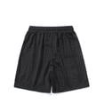 thumbnail image 3 of Puntoco Pantalones Cortos Cargo Informales De Color Sólido Con Cordón Y Bolsillo Para Hombre Negro M, Pantalones Cortos Hombre, 3 of 3
