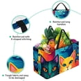 thumbnail image 3 of Cat Reusable Foldable Oxford Cloth Grocery Storage Bag Laundry Bag Toy Basket Large Capacity Bag, 3 of 7