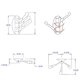 thumbnail image 2 of Gancho Giratorio Gancho para Toalla Plegable de Metal SóLido, Brazo Giratorio, Brazo Oscilante, Perchero Triple, Montado en la Pared, 2 of 5