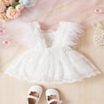 thumbnail image 3 of Enfants Bébé Fille Partie Robe Plume Mouche une Ligne Princesse Robes, 3 of 7